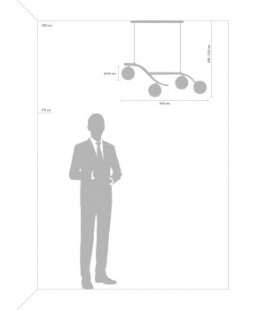 Подвесной светильник Freya FR8014PL-04BS-foto7