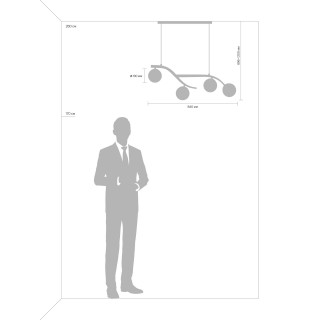 Подвесной светильник Freya FR8014PL-04BS-foto7