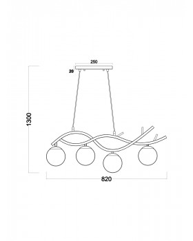 Подвесной светильник Freya FR8015PL-04BS-foto5