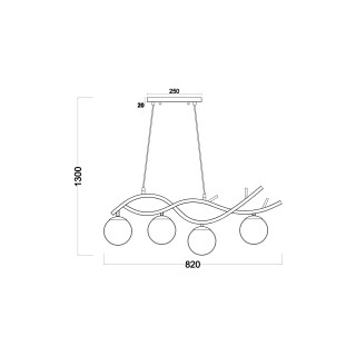 Подвесной светильник Freya FR8015PL-04BS-foto5