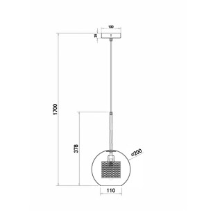 Подвесной светильник Freya FR8018PL-01BS-foto8