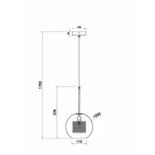 Подвесной светильник Freya FR8018PL-01BS-foto2