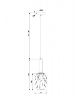 Подвесной светильник Freya FR9001PL-01B-foto2