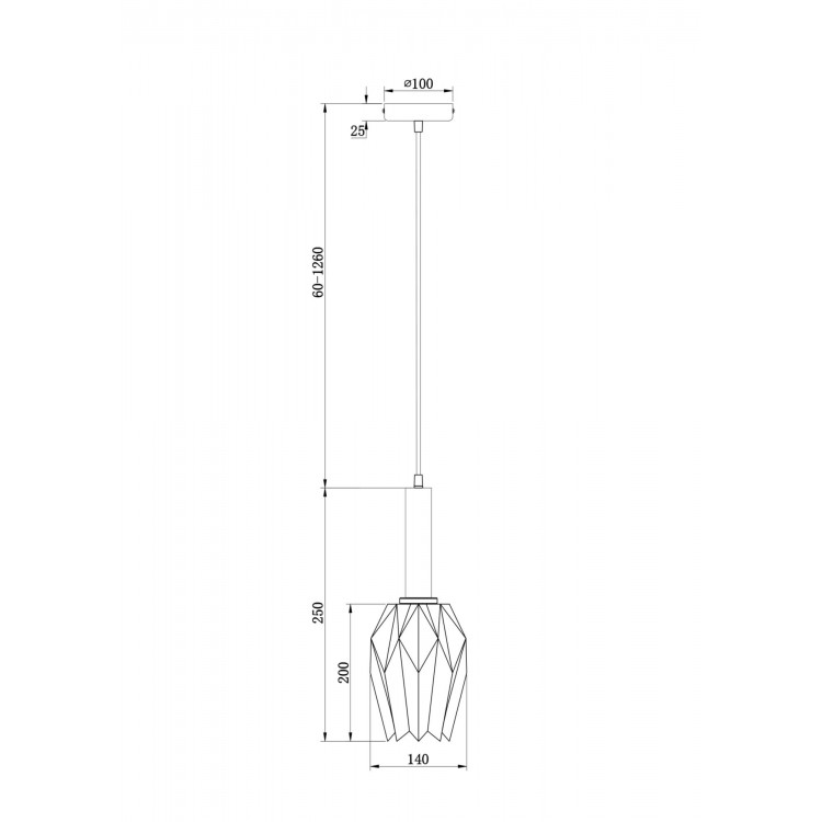 Подвесной светильник Freya FR9001PL-01B