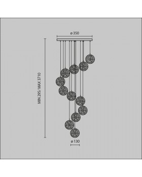 Подвесной светильник Maytoni MOD254PL-12BS-foto7