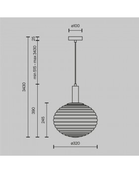 Подвесной светильник Maytoni MOD268PL-01G-foto6