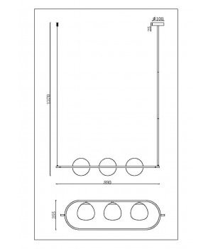Подвесной светильник Maytoni MOD221PL-03N-foto2
