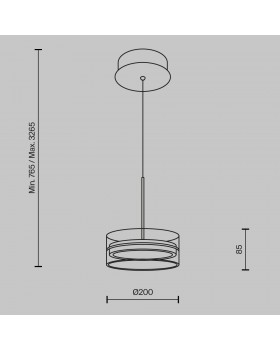 Подвесной светильник Maytoni MOD348PL-L14BBS3K-foto6
