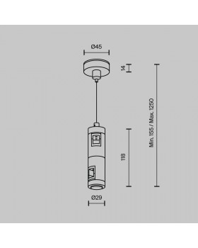 Комплектующие для систем освещения с токоведущими элементами Technical TRA157SW-D1-B-foto5