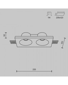 Встраиваемый светильник Technical DL002-DW-02-W-foto8