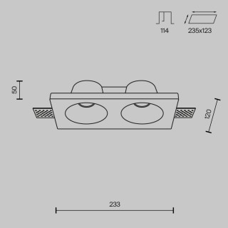 Встраиваемый светильник Technical DL002-DW-02-W-foto8