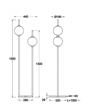 Напольный светильник (торшер) Maytoni Z020FL-L12BS3K-foto8