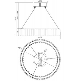 Подвесной светильник Freya FR5257PL-L17G-foto5