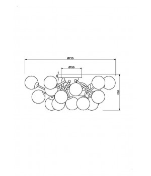 Потолочный светильник Maytoni MOD545CL-20BS-foto2