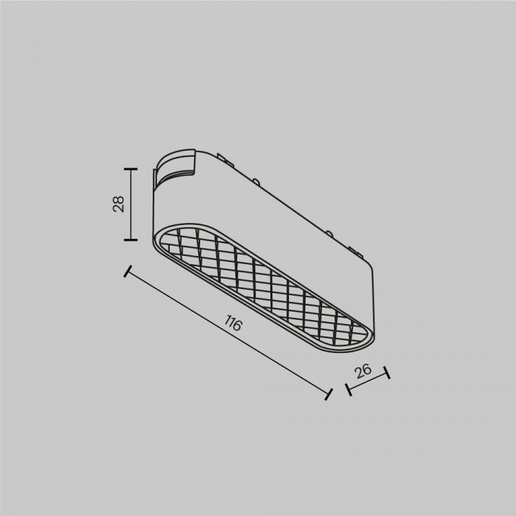 Трековый светильник Technical TR084-1-6W3K-W