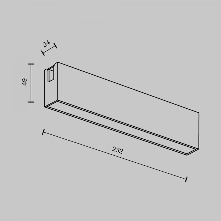 Трековый светильник Technical TR151-1-12W3K-BS