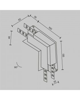 Комплектующие для встраиваемой трековой системы Technical TRA034ICL-42.12W-foto6
