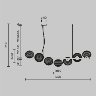 Подвесной светильник Maytoni MOD268PL-07B-foto6