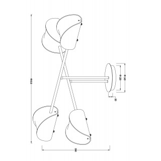 Подвесной светильник Freya FR5228PL-04C-foto2