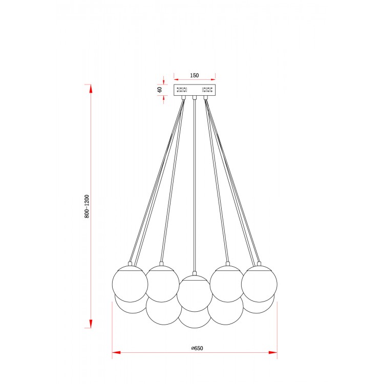 Подвесной светильник Freya FR5231PL-19CH