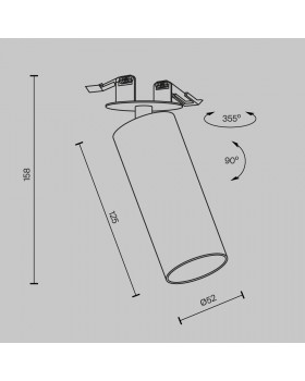 Встраиваемый светильник Technical C053CL-L12W3K-W-B-foto8