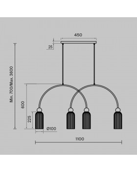 Подвесной светильник Maytoni MOD302PL-04CG-foto7