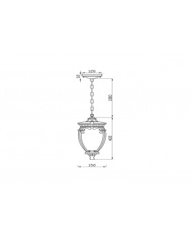 Подвесной светильник Outdoor O414PL-01GB-foto4