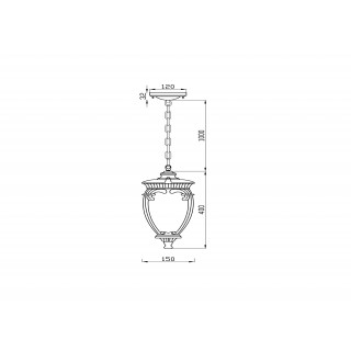 Подвесной светильник Outdoor O414PL-01GB-foto4