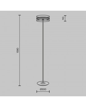 Напольный светильник (торшер) Maytoni MOD348FL-L24BBS3K-foto6