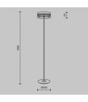 Напольный светильник (торшер) Maytoni MOD348FL-L24BBS3K-foto6