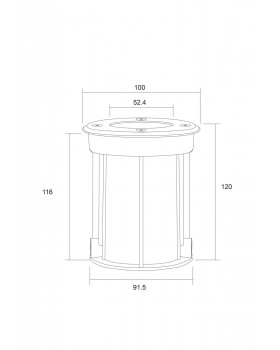 Встраиваемый светильник Outdoor O043DL-01S-foto6