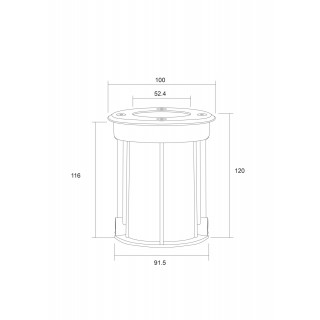 Встраиваемый светильник Outdoor O043DL-01S-foto6