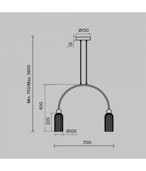 Подвесной светильник Maytoni MOD302PL-02W-foto5