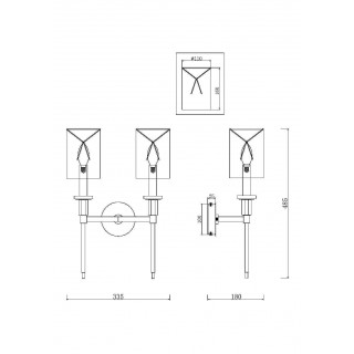 Настенный светильник (бра) Maytoni MOD148WL-02CH-foto2
