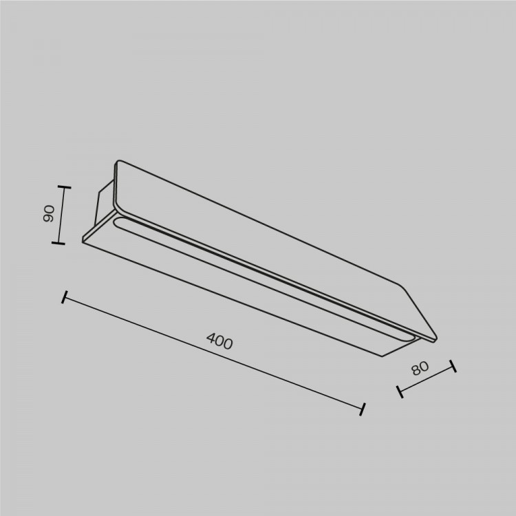 Настенный светильник (бра) Outdoor O429WL-L10GF3K