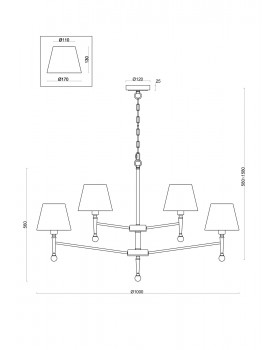 Подвесной светильник Freya FR5190PL-12BS1-foto2