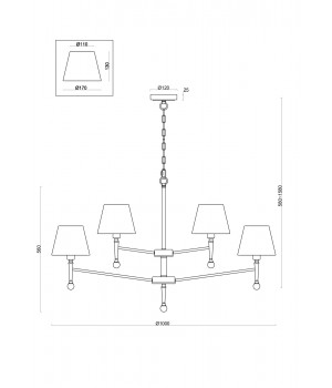 Подвесной светильник Freya FR5190PL-12BS1-foto2
