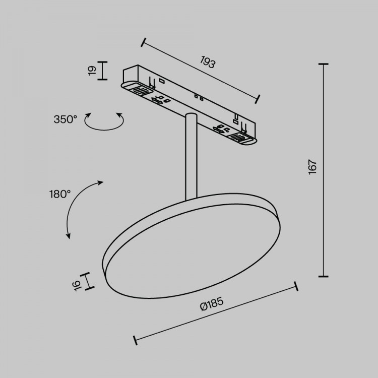 Трековый светильник Technical TR131-2-15W3K-B