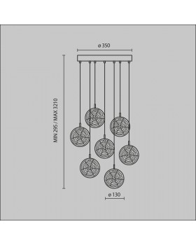 Подвесной светильник Maytoni MOD254PL-07BS-foto9