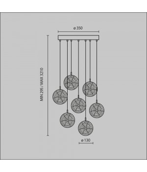 Подвесной светильник Maytoni MOD254PL-07BS-foto9