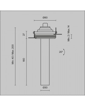 Встраиваемый светильник Technical C140TRS-L200-7W3K-W-foto14