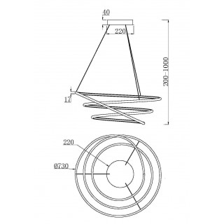 Подвесной светильник Maytoni MOD100PL-L88BSK-foto2