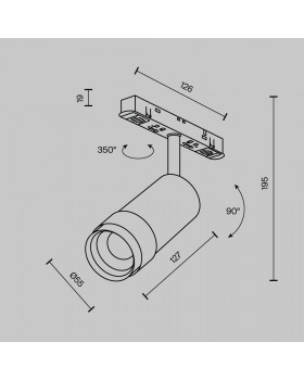 Трековый светильник Technical TR211-1-12W4K-Z-W-foto10