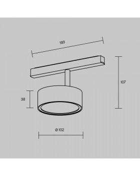 Трековый светильник Technical TR040-4-18W3K-DS-BBS-foto10