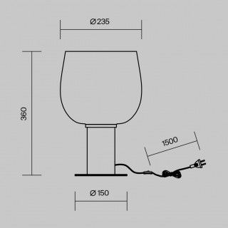 Настольный светильник Maytoni MOD414TL-01B-foto7