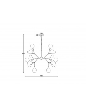 Подвесной светильник Freya FR5049PL-27G-foto4