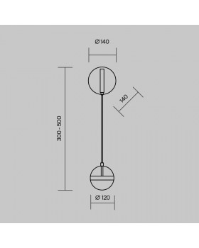 Настенный светильник (бра) Maytoni MOD295WL-L12BBS3K-foto6