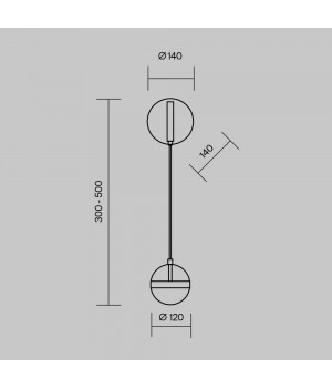 Настенный светильник (бра) Maytoni MOD295WL-L12BBS3K-foto6