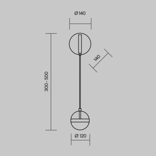 Настенный светильник (бра) Maytoni MOD295WL-L12BBS3K-foto6