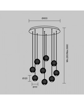 Подвесной светильник Maytoni MOD293PL-L56BS3K-foto4
